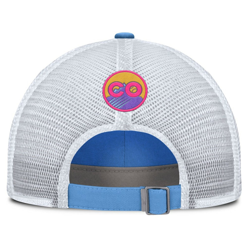 Light Blue/White Colorado Rockies Nike Unisex 2025 City Connect Club Adjustable Trucker Hat