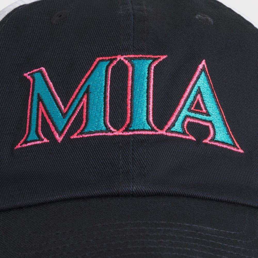 Black/White Miami Marlins Nike Unisex 2025 City Connect Trucker Adjustable Hat