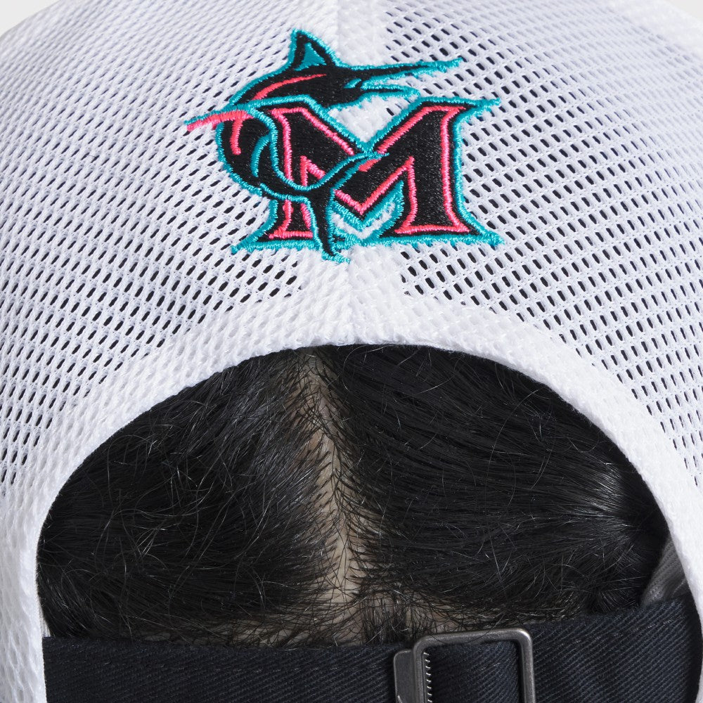 Black/White Miami Marlins Nike Unisex 2025 City Connect Trucker Adjustable Hat