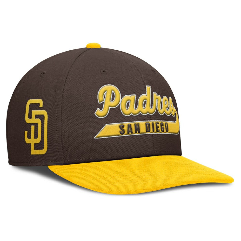 Brown/Gold San Diego Padres Nike Pro Performance Snapback Hat