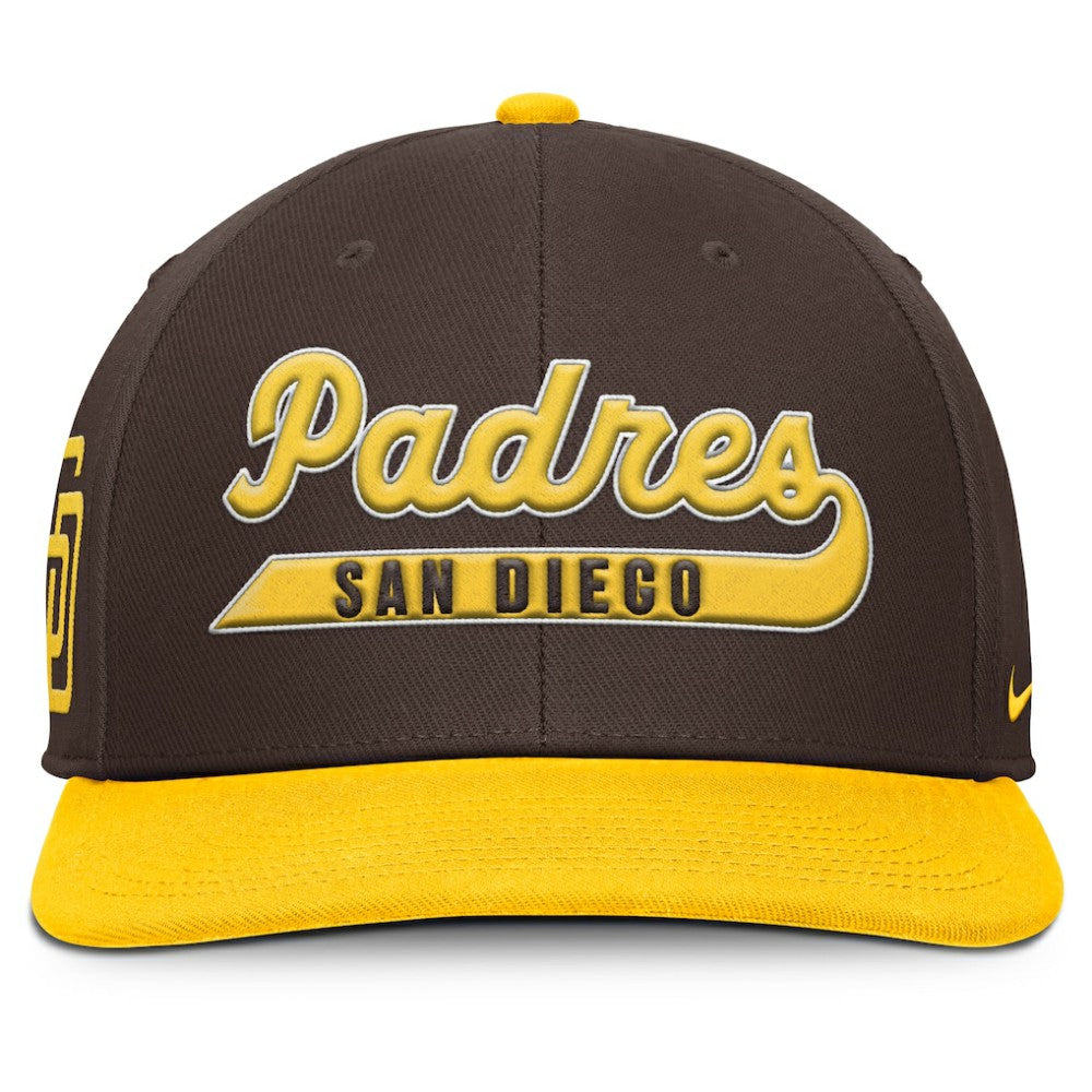 Brown/Gold San Diego Padres Nike Pro Performance Snapback Hat
