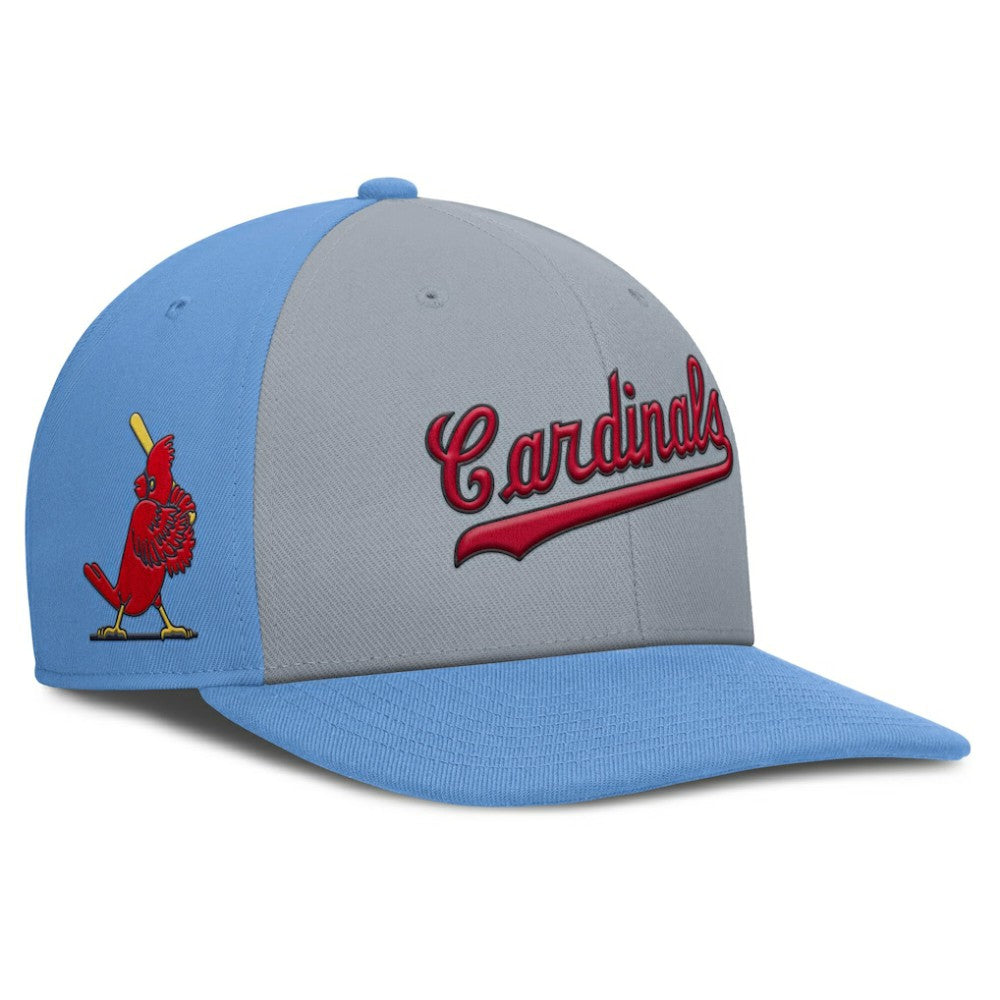 Gray/Light Blue St. Louis Cardinals Nike Pro Performance Snapback Hat