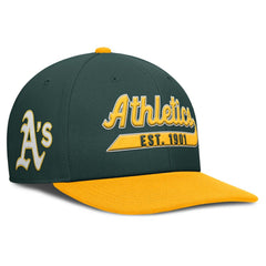 Green/Gold Athletics Nike Pro Performance Snapback Hat