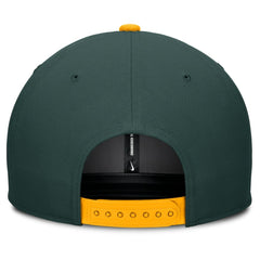 Green/Gold Athletics Nike Pro Performance Snapback Hat