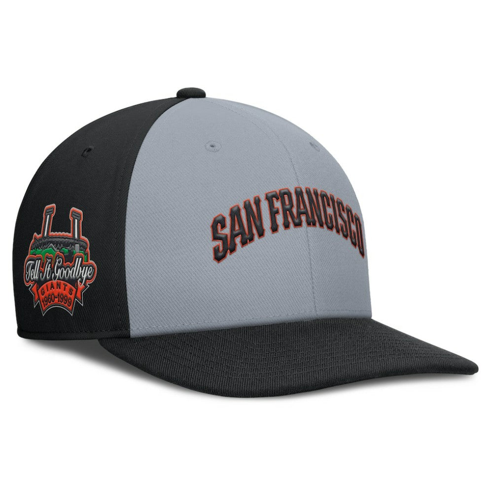 Gray/Black San Francisco Giants Nike Pro Performance Snapback Hat