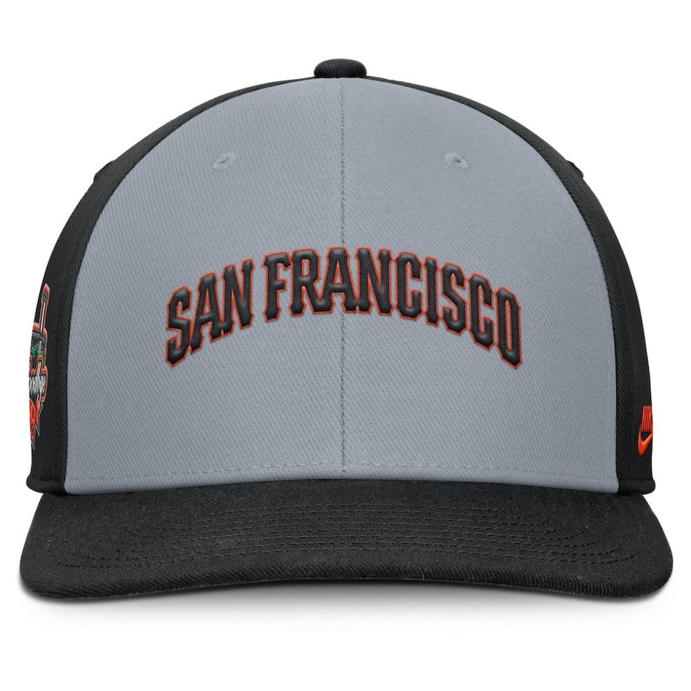 Gray/Black San Francisco Giants Nike Pro Performance Snapback Hat