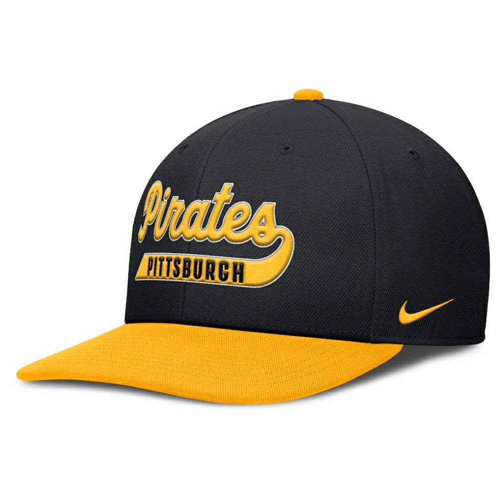 Black/Gold Pittsburgh Pirates Nike Pro Performance Snapback Hat