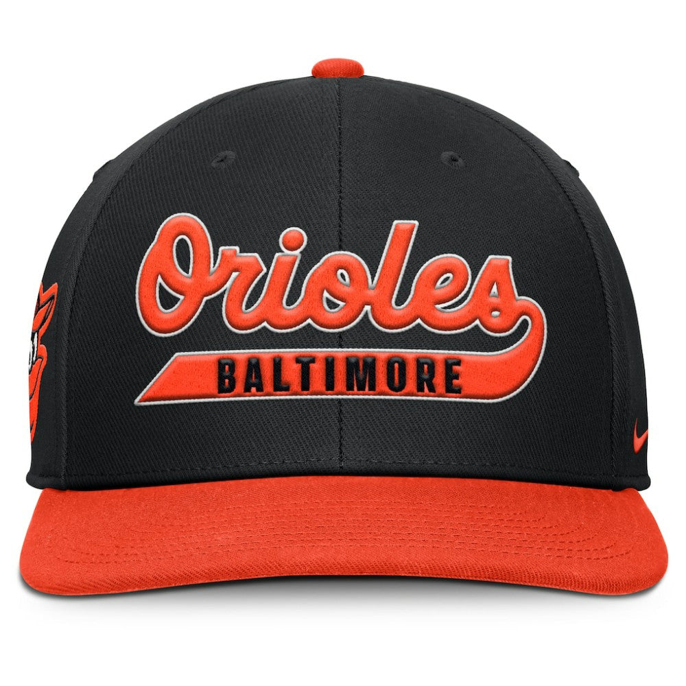 Black/Orange Baltimore Orioles Nike Pro Performance Snapback Hat