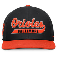 Black/Orange Baltimore Orioles Nike Pro Performance Snapback Hat
