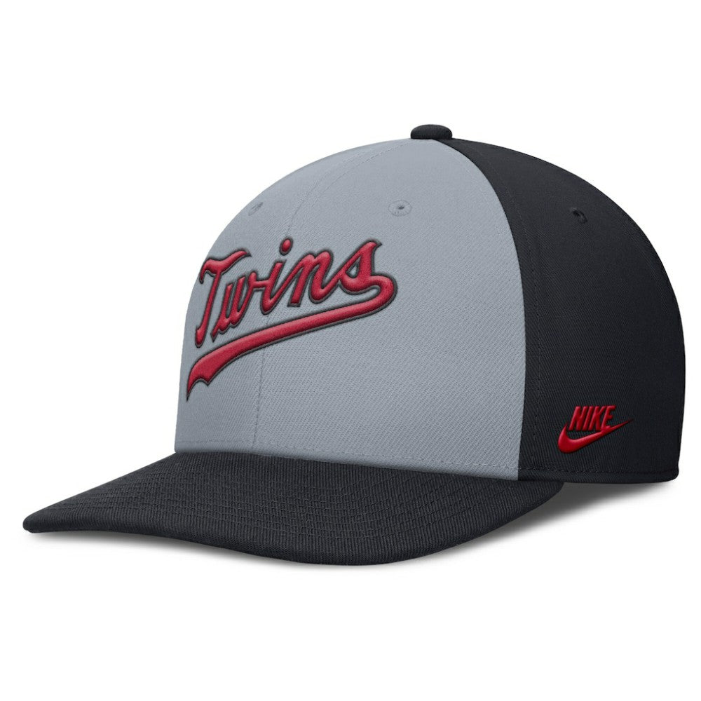 Gray/Navy Minnesota Twins Nike Pro Performance Snapback Hat
