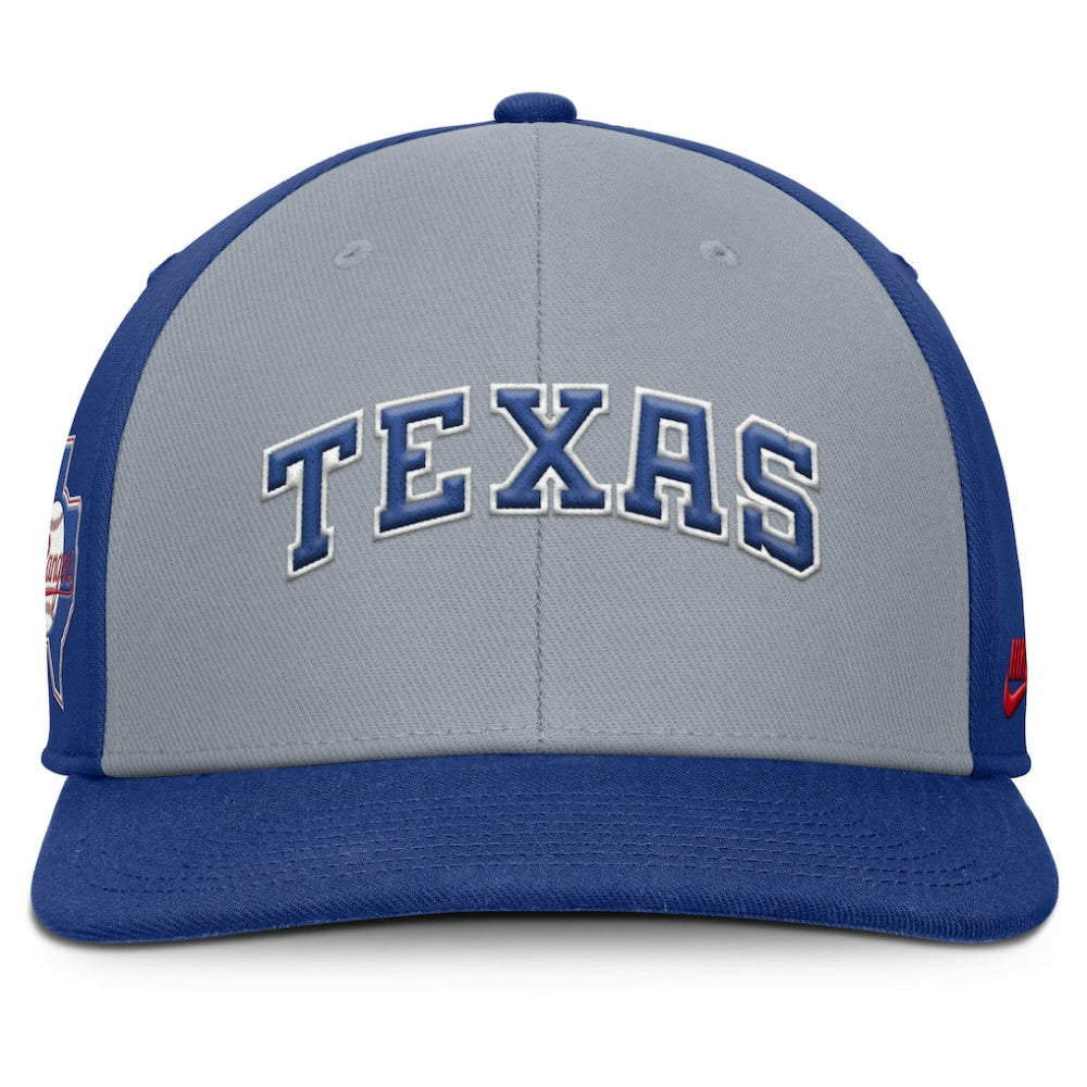 Gray/Royal Texas Rangers Nike Pro Performance Snapback Hat