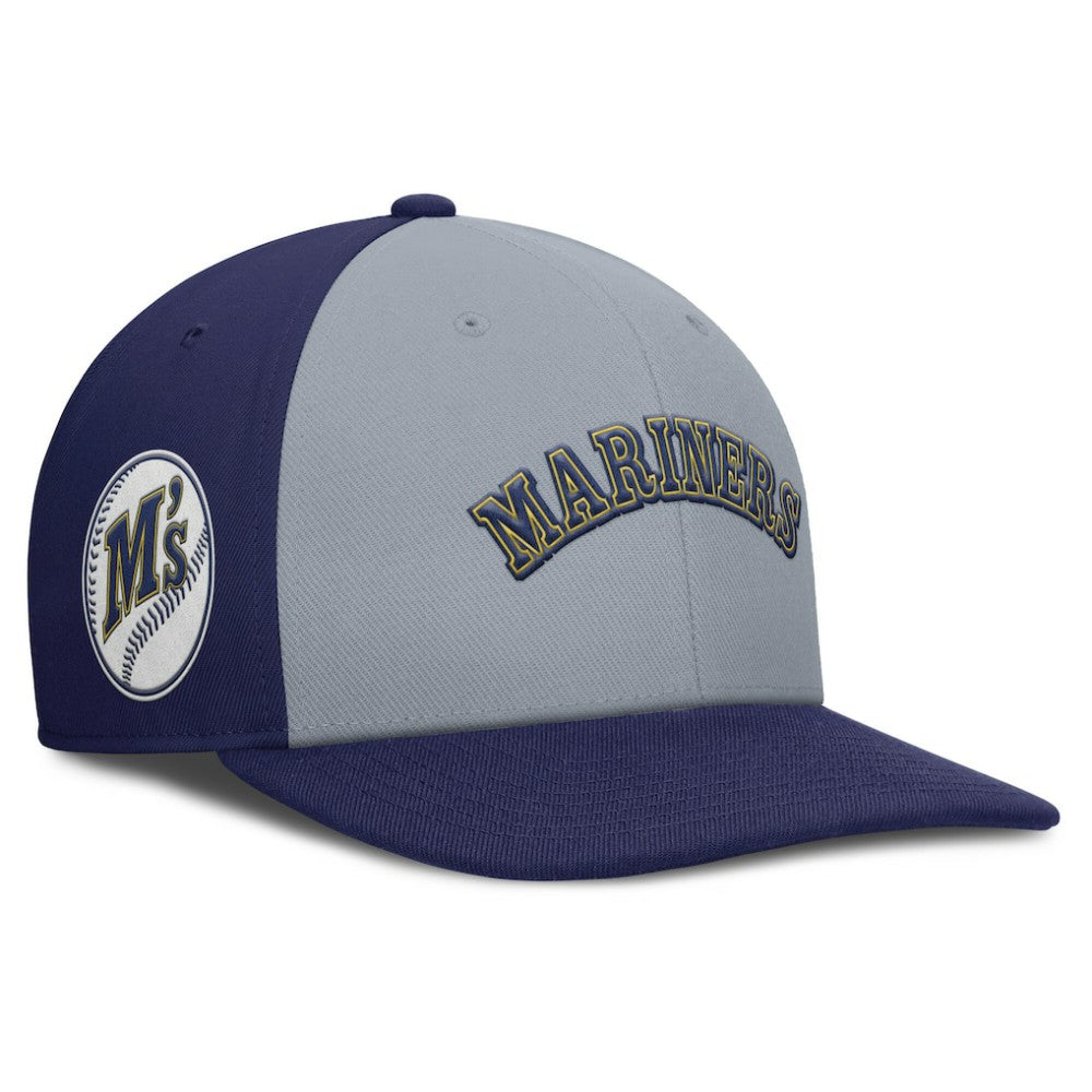 Gray/Navy Seattle Mariners Nike Pro Performance Snapback Hat