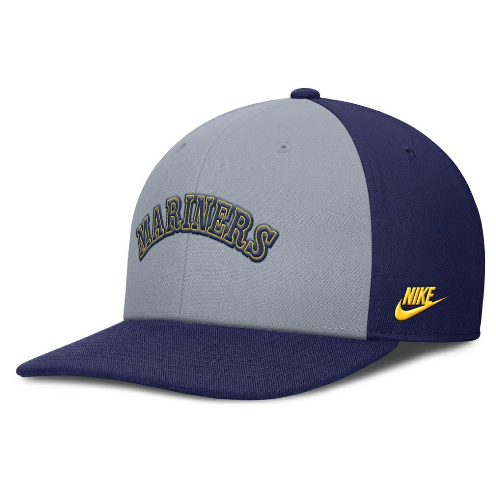 Gray/Navy Seattle Mariners Nike Pro Performance Snapback Hat