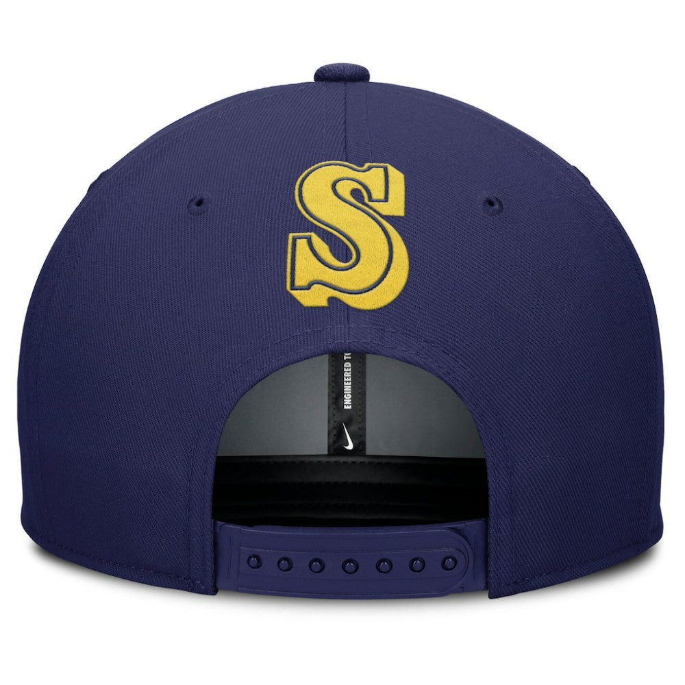 Gray/Navy Seattle Mariners Nike Pro Performance Snapback Hat