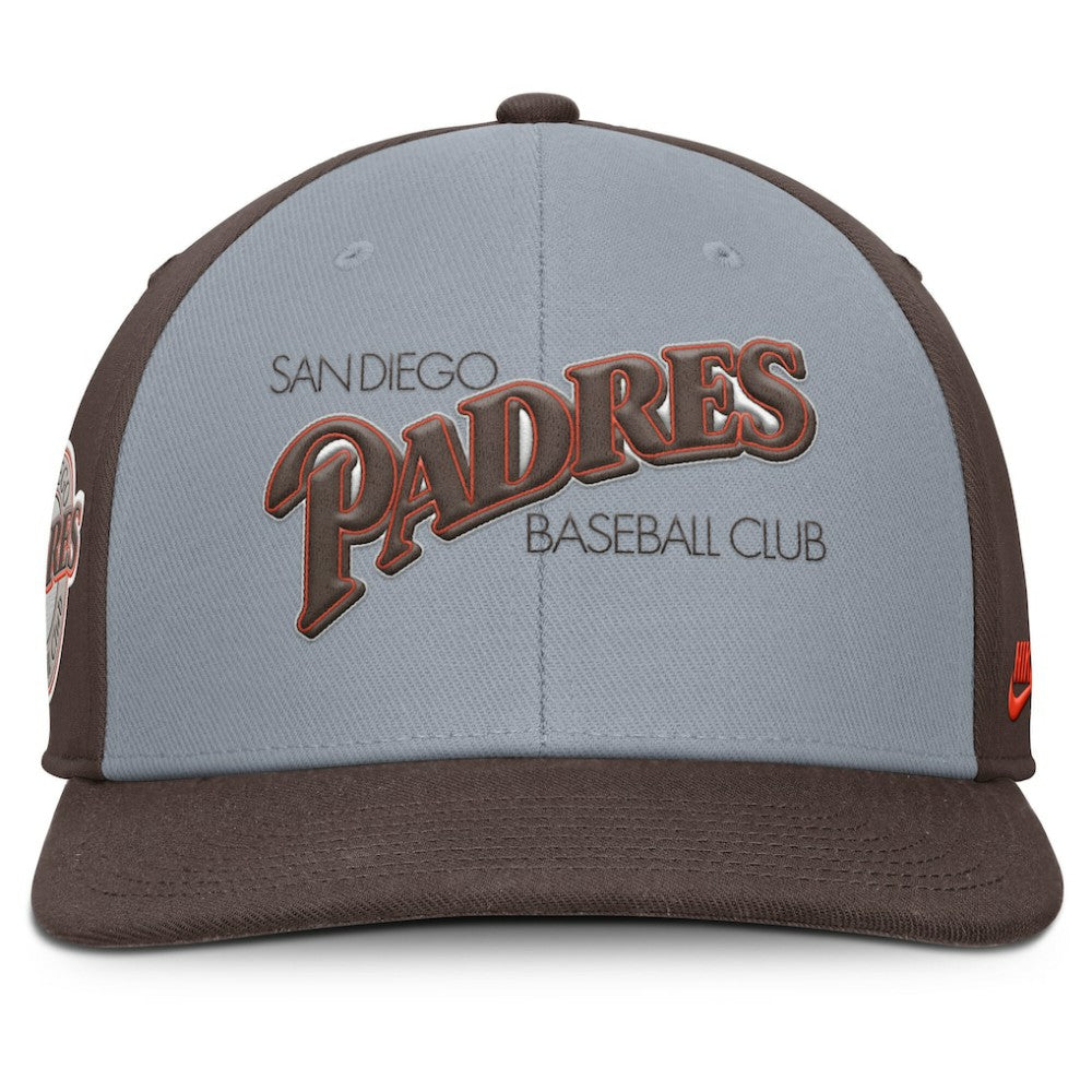 Gray/Brown San Diego Padres Nike Pro Performance Snapback Hat