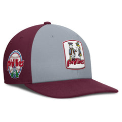 Gray/Burgundy Philadelphia Phillies Nike Pro Performance Snapback Hat