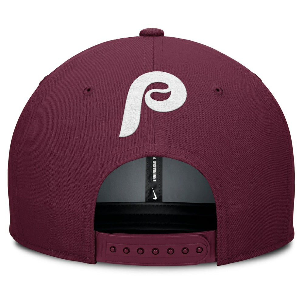 Gray/Burgundy Philadelphia Phillies Nike Pro Performance Snapback Hat