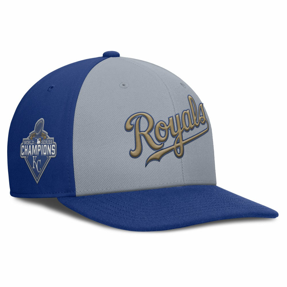 Gray/Royal Kansas City Royals Nike Pro Performance Snapback Hat