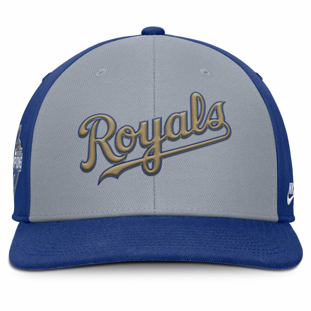 Gray/Royal Kansas City Royals Nike Pro Performance Snapback Hat