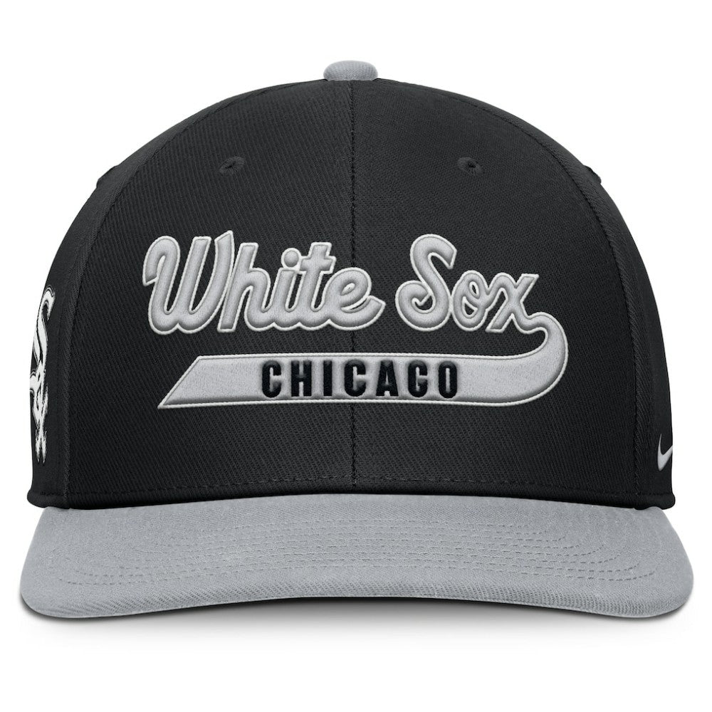 Black/Gray Chicago White Sox Nike Pro Performance Snapback Hat