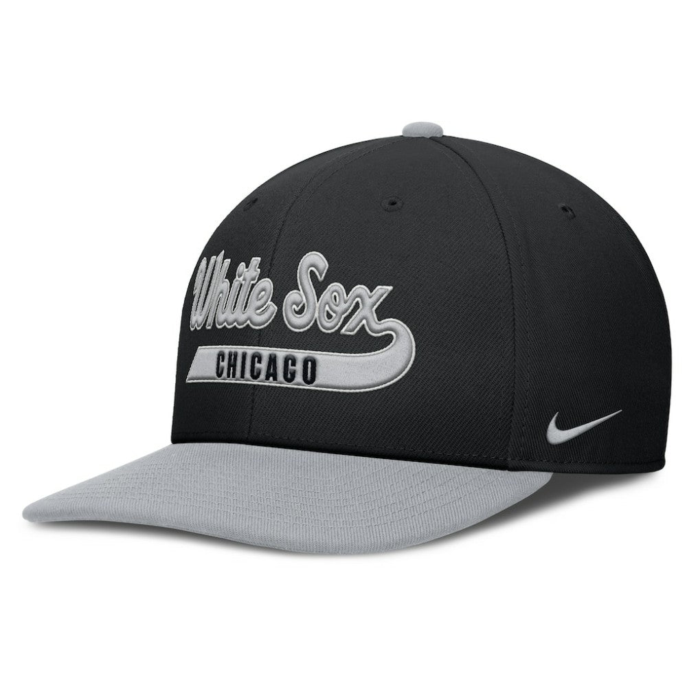 Black/Gray Chicago White Sox Nike Pro Performance Snapback Hat