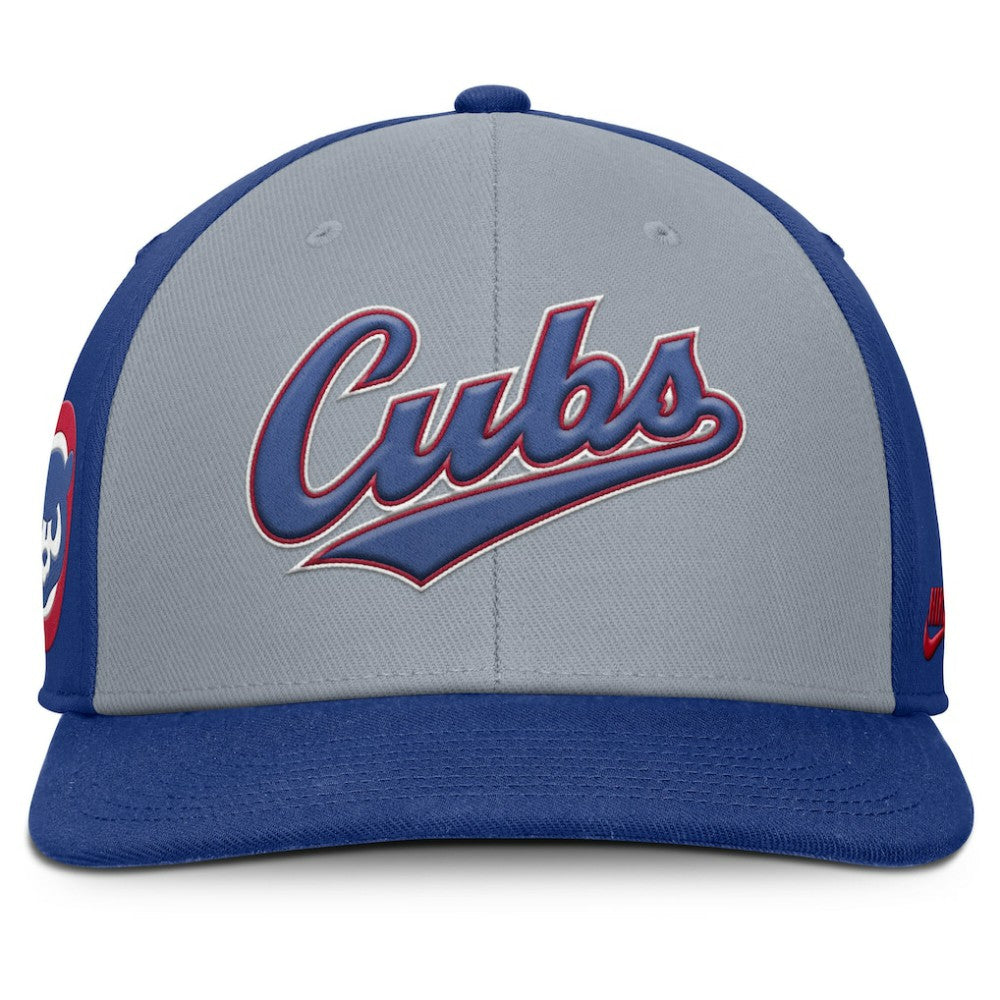 Gray/Royal Chicago Cubs Nike Pro Performance Snapback Hat