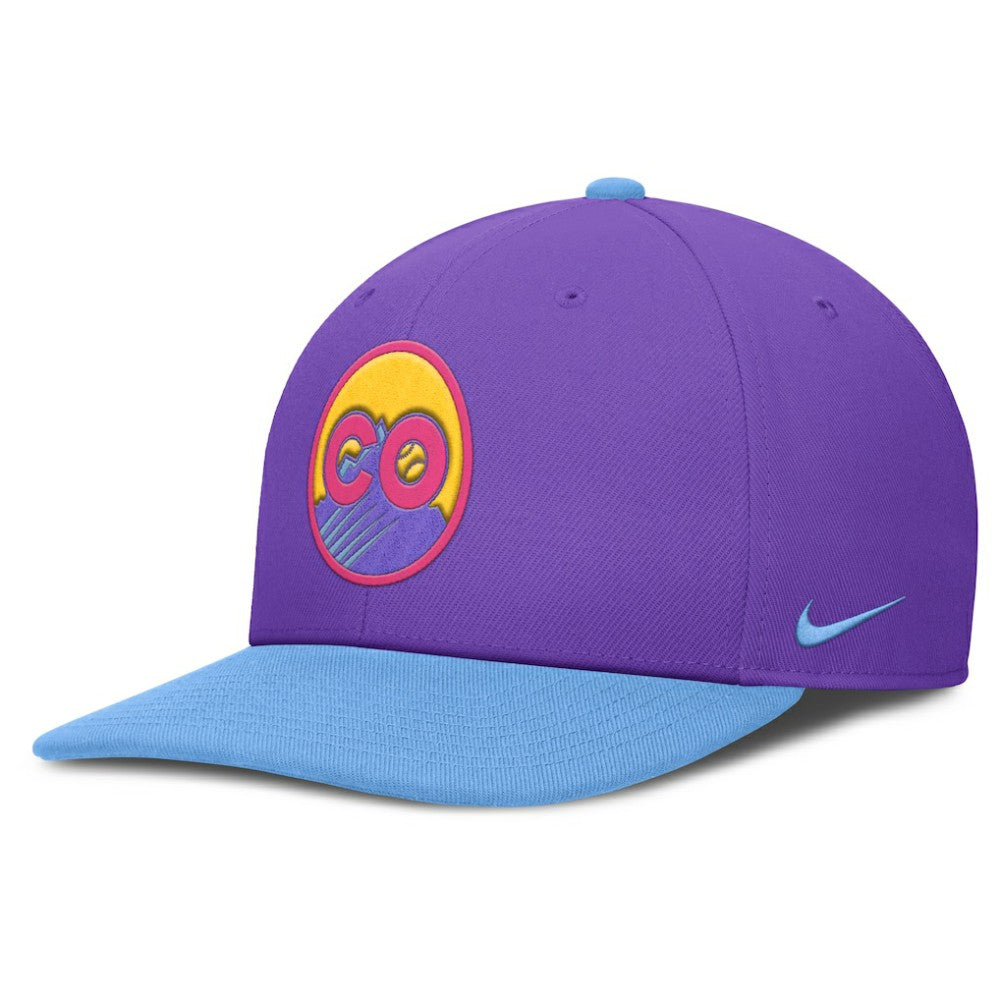 Purple/Light Blue Colorado Rockies Nike 2025 City Connect Pro Performance Snapback Hat