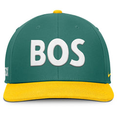 Green/Yellow Boston Red Sox Nike 2025 City Connect Pro Performance Snapback Hat