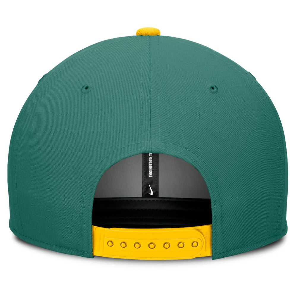 Green/Yellow Boston Red Sox Nike 2025 City Connect Pro Performance Snapback Hat
