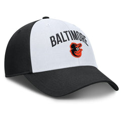 White/Black Baltimore Orioles Nike Club Performance Adjustable Hat