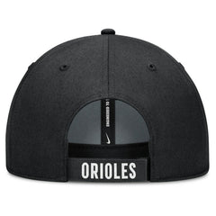 White/Black Baltimore Orioles Nike Club Performance Adjustable Hat