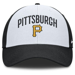 White/Black Pittsburgh Pirates Nike Club Performance Adjustable Hat