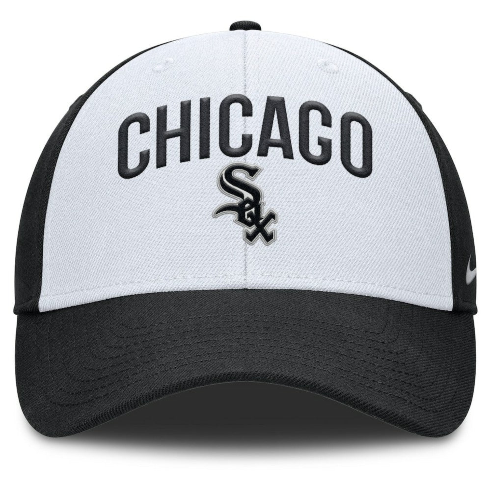 White/Black Chicago White Sox Nike Club Performance Adjustable Hat