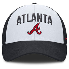 White/Navy Atlanta Braves Nike Club Performance Adjustable Hat