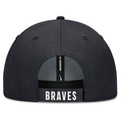 White/Navy Atlanta Braves Nike Club Performance Adjustable Hat