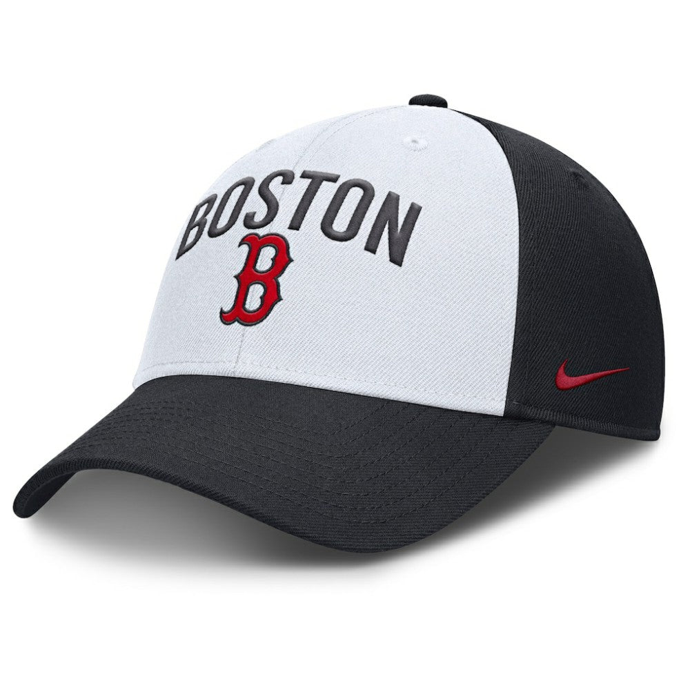 White/Navy Boston Red Sox Nike Club Performance Adjustable Hat