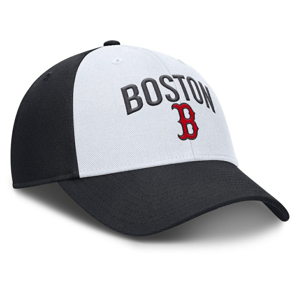 White/Navy Boston Red Sox Nike Club Performance Adjustable Hat