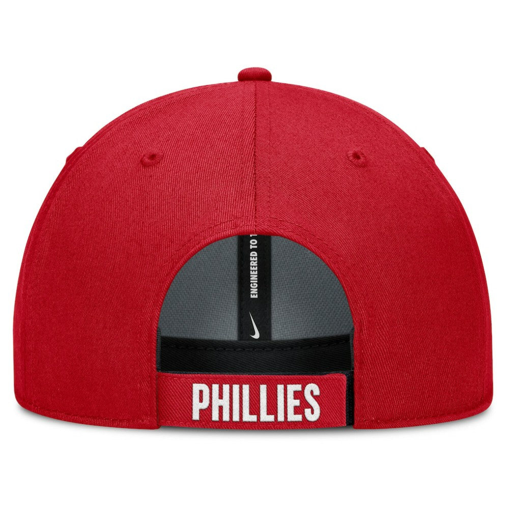 White/Red Philadelphia Phillies Nike Club Performance Adjustable Hat