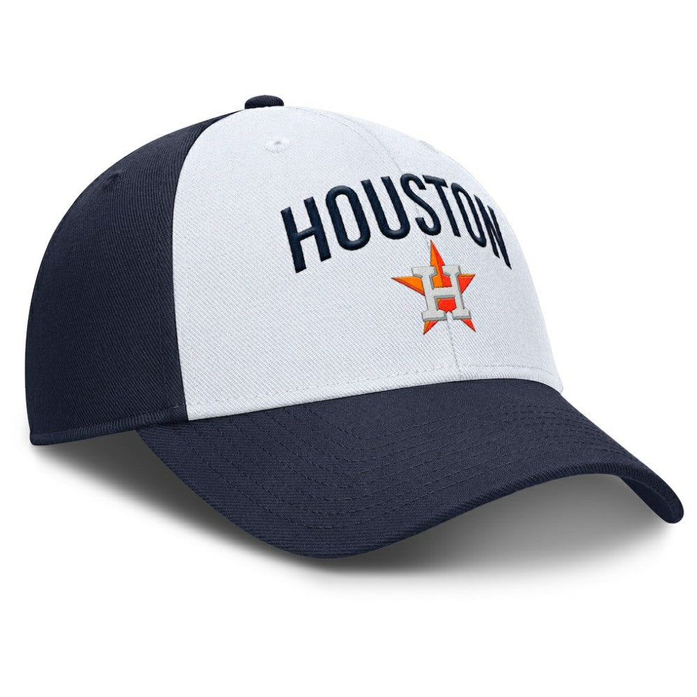 White/Navy Houston Astros Nike Club Performance Adjustable Hat