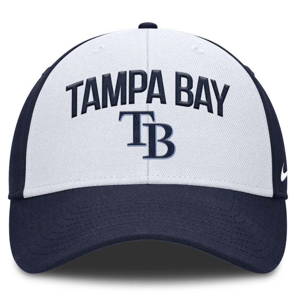 White/Navy Tampa Bay Rays Nike Club Performance Adjustable Hat
