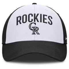 White/Black Colorado Rockies Nike Club Performance Adjustable Hat