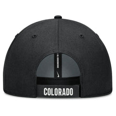 White/Black Colorado Rockies Nike Club Performance Adjustable Hat