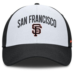 White/Black San Francisco Giants Nike Club Performance Adjustable Hat