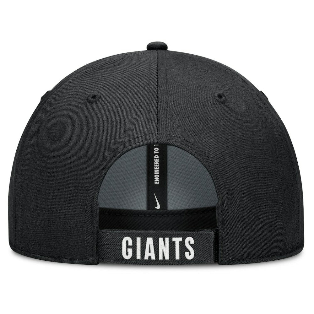 White/Black San Francisco Giants Nike Club Performance Adjustable Hat