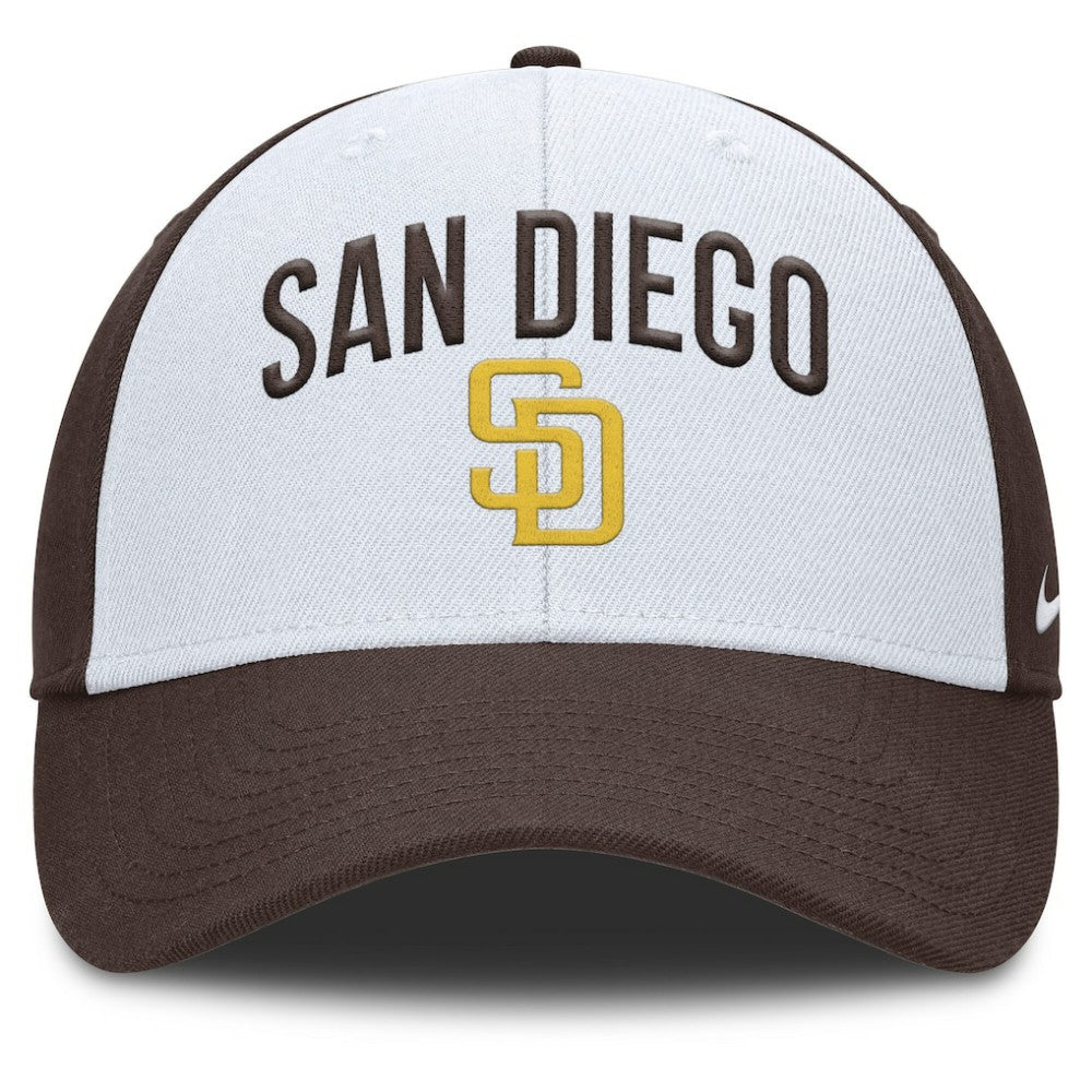 White/Brown San Diego Padres Nike Club Performance Adjustable Hat
