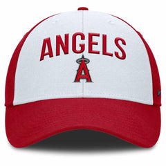 White/Red Los Angeles Angels Nike Club Performance Adjustable Hat