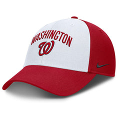 White/Red Washington Nationals Nike Club Performance Adjustable Hat