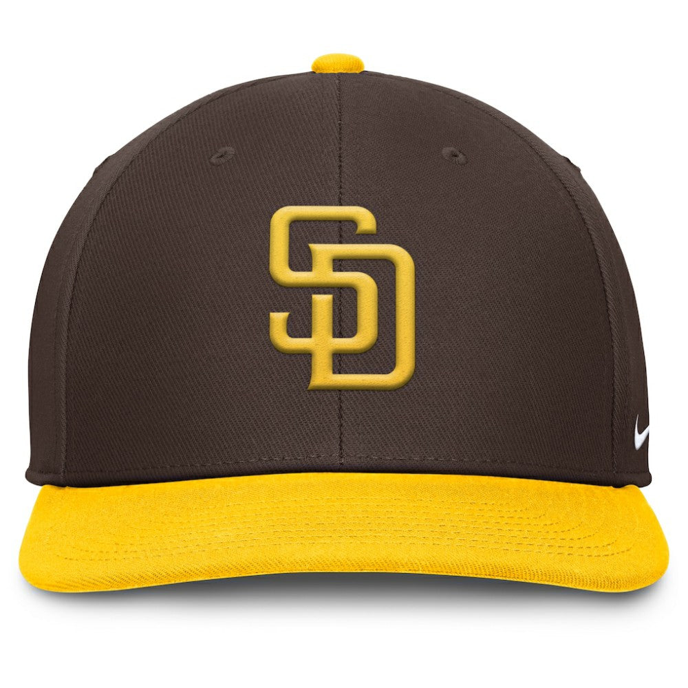 Brown/Gold San Diego Padres Nike Pro Performance Snapback Hat