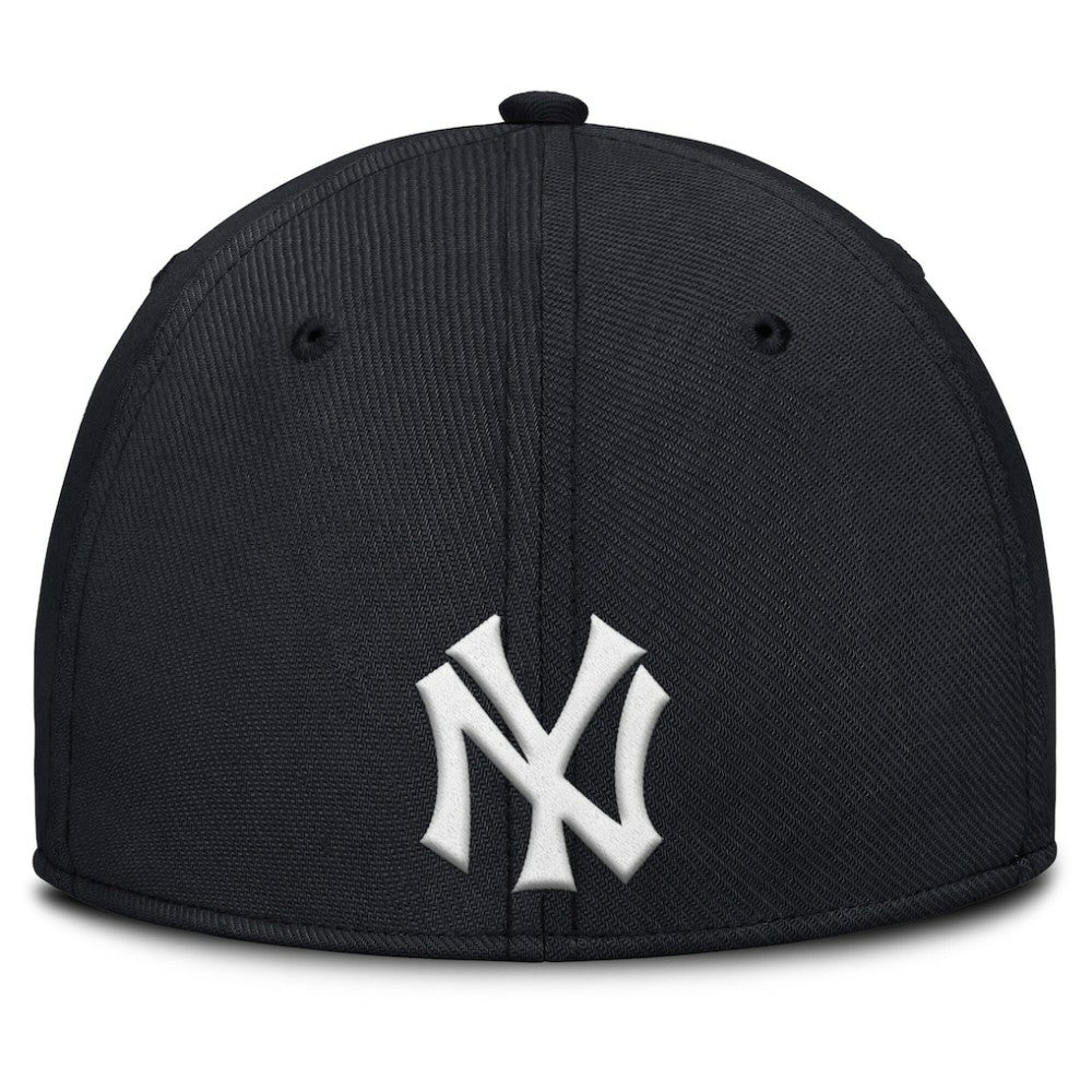 Gray/Navy New York Yankees Nike Rise Swoosh Performance Flex Hat