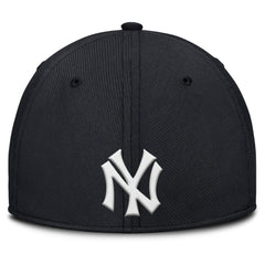 Gray/Navy New York Yankees Nike Rise Swoosh Performance Flex Hat